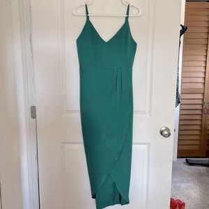 Tulip hem hi-low cocktail dress